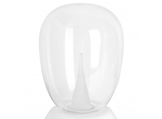 Настольная лампа диммируемая 10W 3000K прозрачный/белый Uovo III Lightstar 807906 в Кургане