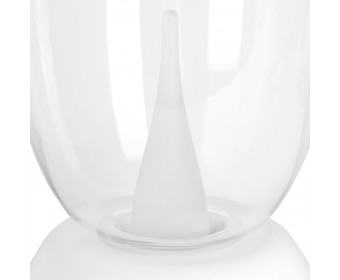 Настольная лампа диммируемая 10W 3000K прозрачный/белый Uovo III Lightstar 807906