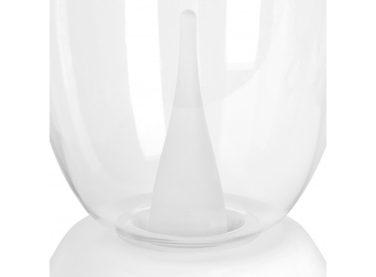 Настольная лампа диммируемая 10W 3000K прозрачный/белый Uovo III Lightstar 807906 в Кургане