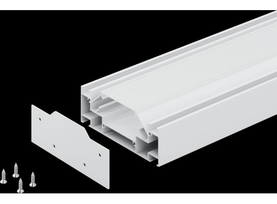 Профиль встраиваемый в натяжной потолок под LED ленту до 30мм либо под трек Barra (1упаковка=6шт) Barra Base Lightstar 502420-6AI в Кургане