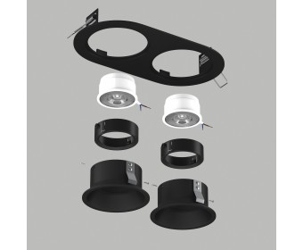 Комплект со светильником Domino Lightstar D6570707BMOD