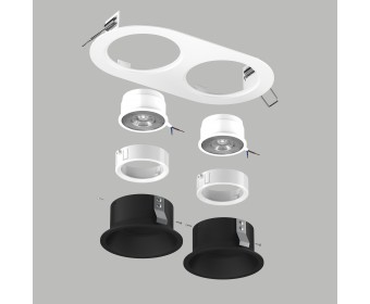 Комплект со светильником Domino Lightstar D6560707WMOD