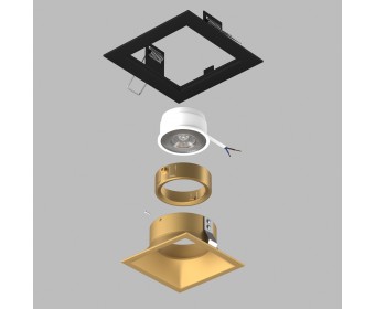 Комплект со светильником Domino Lightstar D51703GMOD