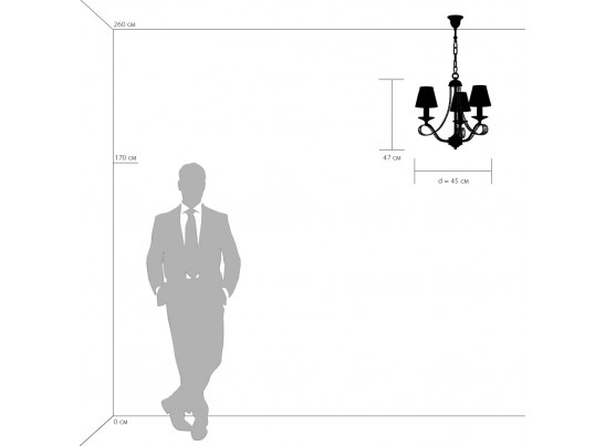 Люстра подвесная Riccio Osgona 705032 в Кургане