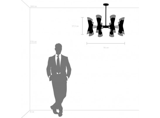 Люстра потолочная Strato Lightstar 817167 в Кургане