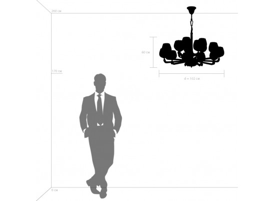 Люстра подвесная Delta Osgona 706152 в Кургане