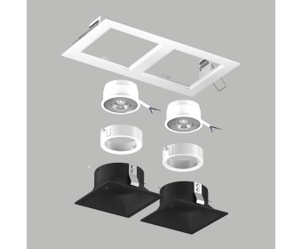 Комплект со светильником Domino Lightstar D5260707WMOD