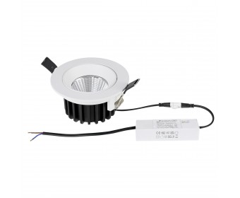 Светильник встраиваемый поворотный 10W 1310Lm 38G белый Soffi IP65 Lightstar 212446IP65