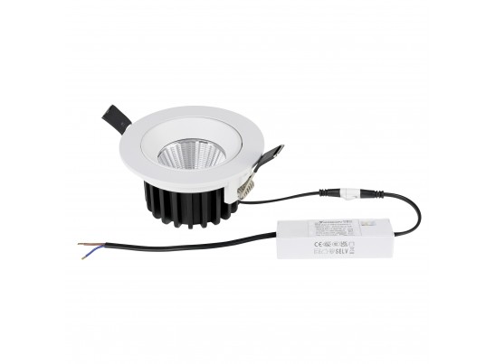 Светильник встраиваемый поворотный 10W 1310Lm 38G белый Soffi IP65 Lightstar 212446IP65 в Кургане