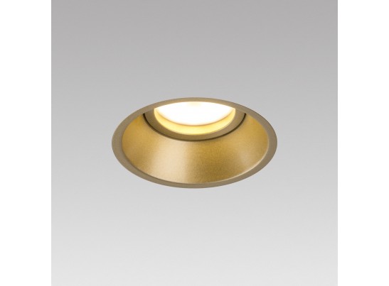 Комплект из светильника и рамки DOMINO ROUND MR16 ЗОЛОТО в Кургане