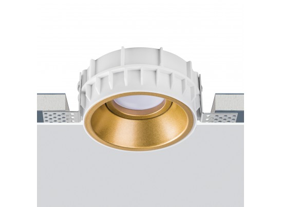 Комплект из светильника и рамки DOMINO ROUND MR16 ЗОЛОТО в Кургане