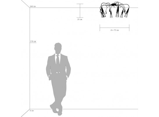 Люстра потолочная Aereo Lightstar 711067 в Кургане