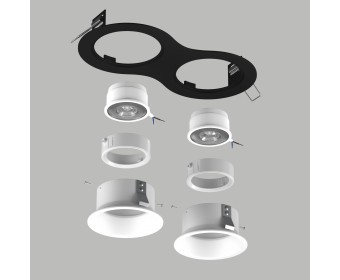 Комплект со светильником Domino Lightstar D6270606WMOD
