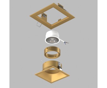 Комплект со светильником Domino Lightstar D51303GMOD