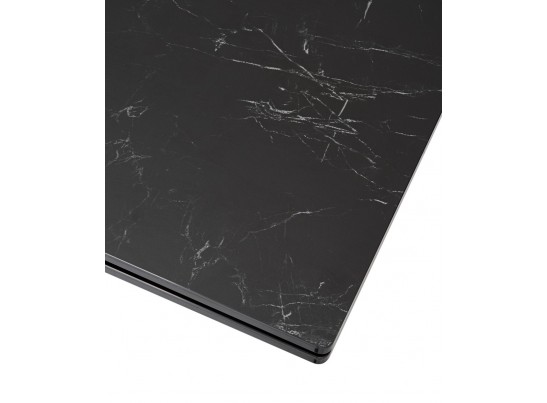 Стол ALTO 160 NERO KL-116 Черный мрамор матовый, итальянская керамика/ черный каркас в Кургане