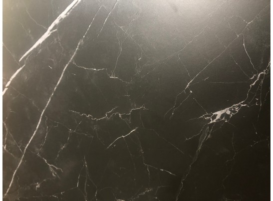 Стол CORNER 120 MATT BLACK MARBLE SOLID CERAMIC / BLACK, ®DISAUR в Кургане