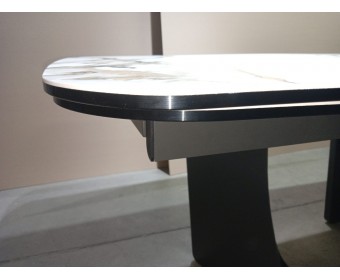 Стол BIRGER 200 KL-188 Контрастный мрамор, итальянская керамика, ®DISAUR