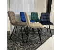 Стул CHILLI SQUARE BLUVEL-78 GREEN, велюр / черный каркас, в Кургане