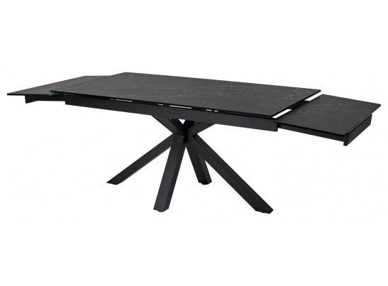 Стол ALTO 160 NERO KL-116 Черный мрамор матовый, итальянская керамика/ черный каркас в Кургане