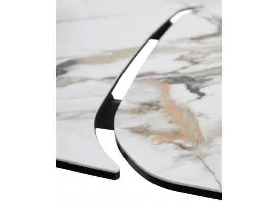 Стол BIRGER 200 KL-188 Контрастный мрамор, итальянская керамика, ®DISAUR в Кургане