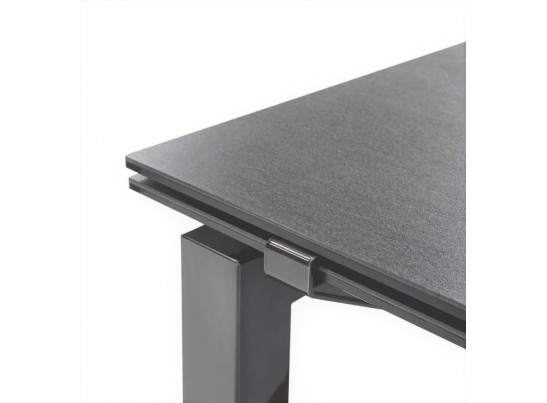 Стол GATE CB/4088-MV 180, MT.P15 BLACK/MT.P15 BLACK FRAME/ CER.P321 LEAD GREY в Кургане