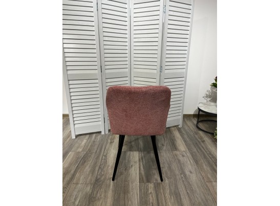 Стул BRANDY WZ2042-11 брусничный фактурный велюр/ черный каркас в Кургане