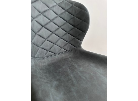 Стул КЛОД, цвет Kiprus-12 Темно-серый, искусственная замша / черный каркас в Кургане