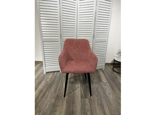 Стул BRANDY WZ2042-11 брусничный фактурный велюр/ черный каркас в Кургане