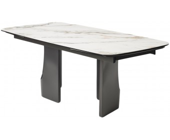 Стол BIRGER 200 KL-188 Контрастный мрамор, итальянская керамика, ®DISAUR