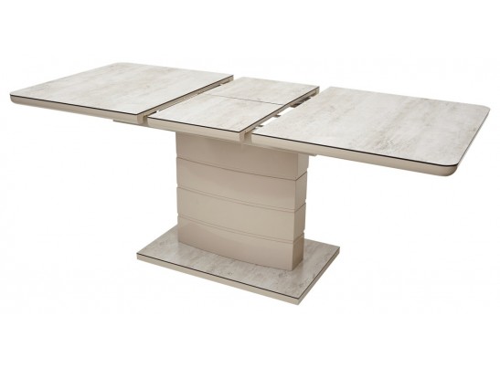 Стол ALTA 120 BEIGE/ CAPPUCINO глазурованное стекло в Кургане