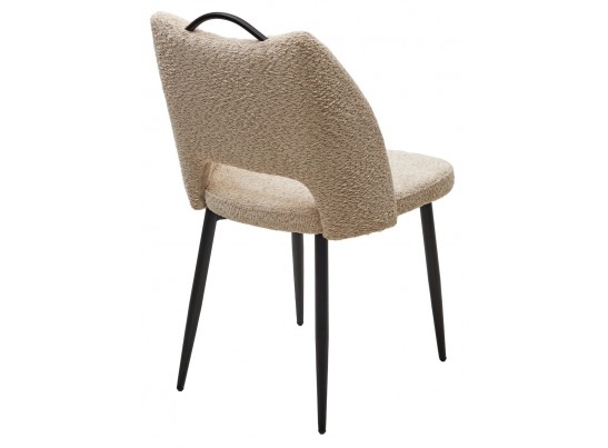 Стул JANETY UF998-04 бежевый, букле / черный каркас/ Товарный знак DISAUR в Кургане