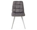 Стул CHILLI SQUARE PK6015-02 (VBP202) античный темно-серый, велюр/ белый каркас в Кургане