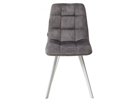 Стул CHILLI SQUARE PK6015-02 (VBP202) античный темно-серый, велюр/ белый каркас в Кургане