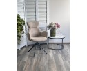 Стул VARDY 360 град.поворот. бежевый букле XD841-06 / Серый, ®DISAUR в Кургане