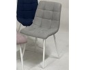 Стул CHILLI UF860-02B серо-голубой, ткань/ белый каркас в Кургане