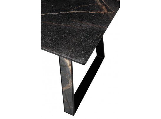 Стол Франк 160 Мейджик, стекло / Мейджик, черный в Кургане