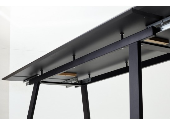 Стол Франк 200 Кремовый мрамор, керамика / черный каркас в Кургане