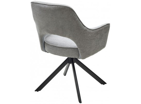 Стул GUARA 180 град. поворот. цвет серо-бежевый RAVEN 06 / черный каркас, ®DISAUR в Кургане