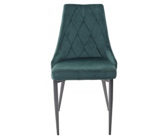 Стул NEPAL BLUVEL-78 GREEN/ серый каркас, велюр M-City