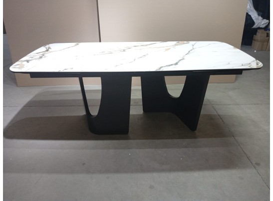 Стол BIRGER 200 KL-188 Контрастный мрамор, итальянская керамика, ®DISAUR в Кургане