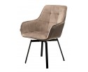 Стул MAVERICK 360 град. поворот. BLUVEL-40 BEIGE/ черный каркас, в Кургане