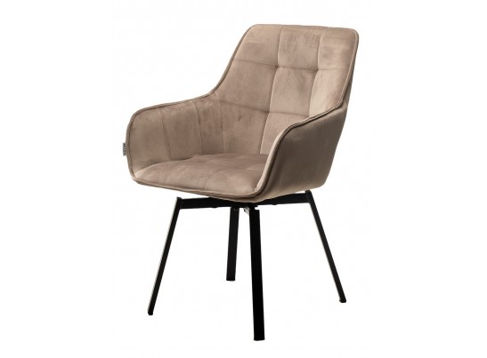 Стул MAVERICK 360 град. поворот. BLUVEL-40 BEIGE/ черный каркас, в Кургане