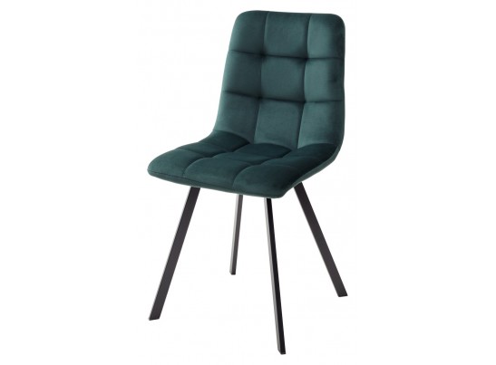 Стул CHILLI SQUARE BLUVEL-78 GREEN, велюр / черный каркас, в Кургане