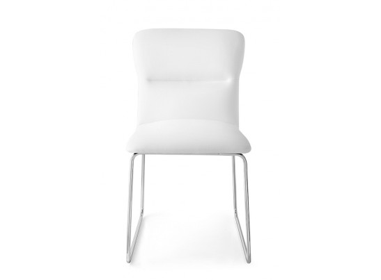 Стул FRIDA CB/1806-SK MT.P77 CHROMED/ SKUBA S92 OPTIC WHITE в Кургане