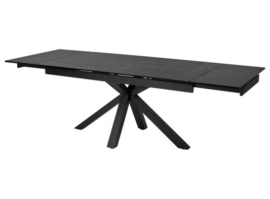Стол ALTO 160 NERO KL-116 Черный мрамор матовый, итальянская керамика/ черный каркас в Кургане
