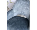 Стул BERRIES 360 град. Синий Loris-37, велюр/ темно-синий 7525-56, велюр/ черный каркас, DISAUR в Кургане