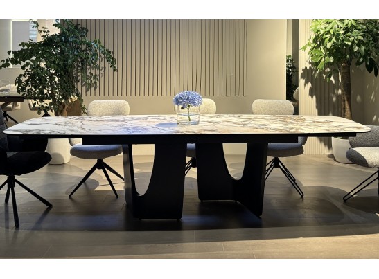 Стол BIRGER 200 KL-188 Контрастный мрамор, итальянская керамика, ®DISAUR в Кургане