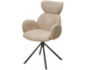 Стул VARDY 360 град.поворот. бежевый букле XD841-06 / Серый, ®DISAUR