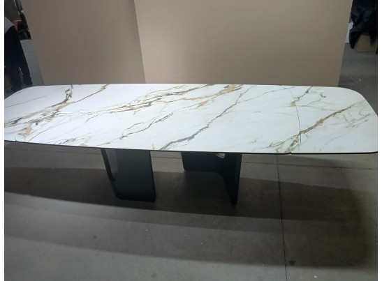 Стол BIRGER 200 KL-188 Контрастный мрамор, итальянская керамика, ®DISAUR в Кургане