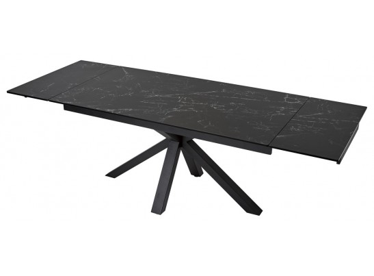 Стол ALTO 160 NERO KL-116 Черный мрамор матовый, итальянская керамика/ черный каркас в Кургане